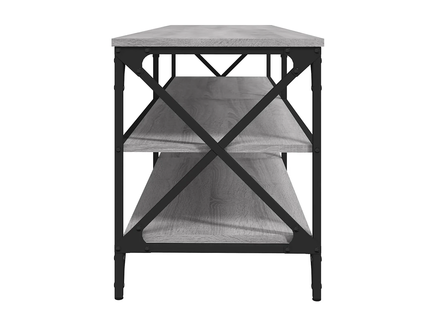 Halvor  Meuble TV sonoma gris 160x40x50 cm bois d'ingénierie