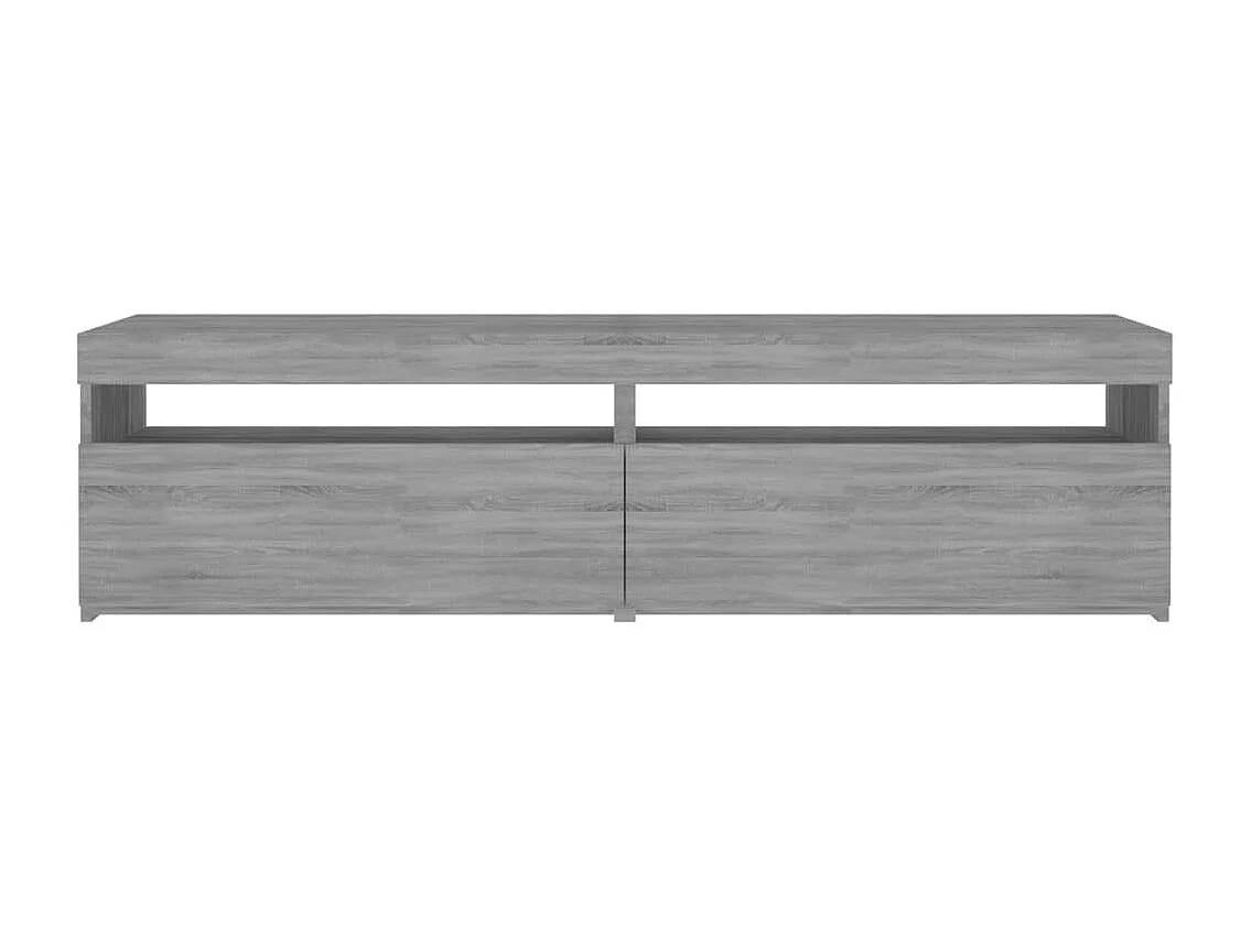 Ilion  Meubles TV avec lumières LED 2 pcs Sonoma gris 75x35x40 cm
