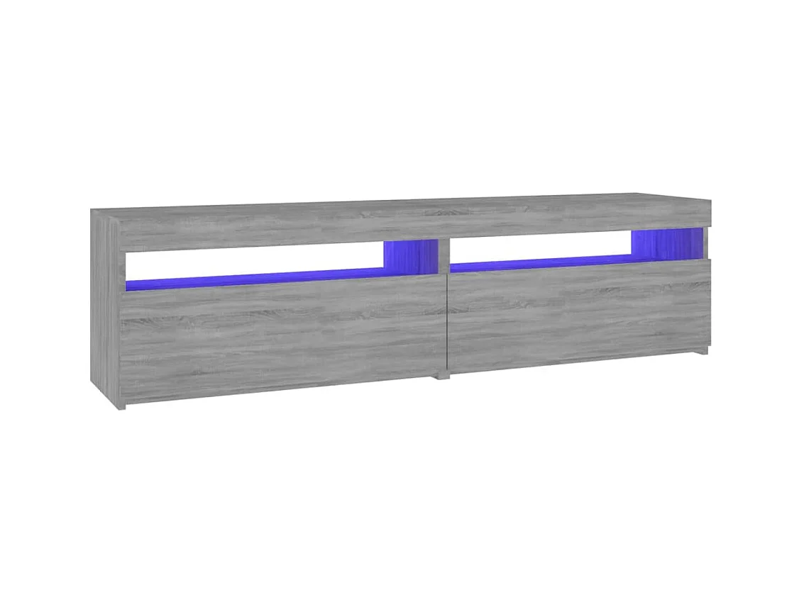 Ilion  Tv-meubelen met LED-verlichting 2 st 75x35x40 cm grijs sonoma