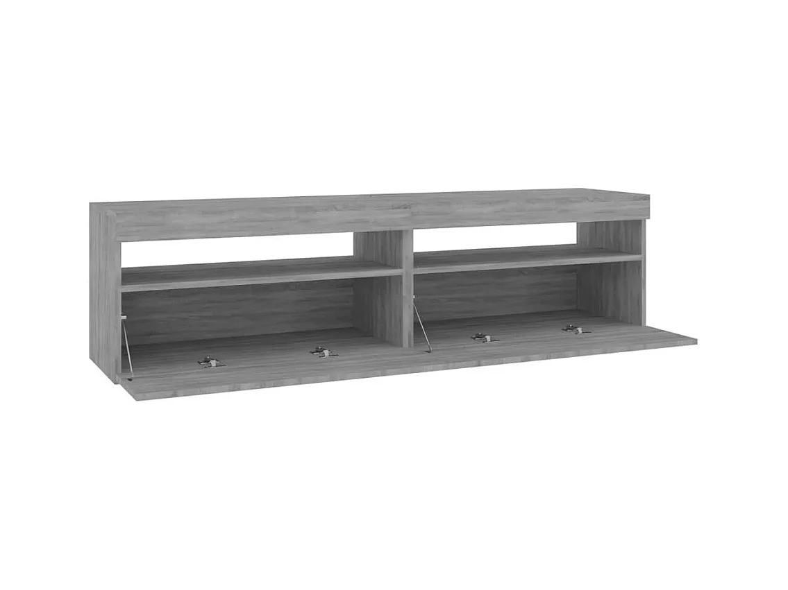 Ilion  Tv-meubelen met LED-verlichting 2 st 75x35x40 cm grijs sonoma