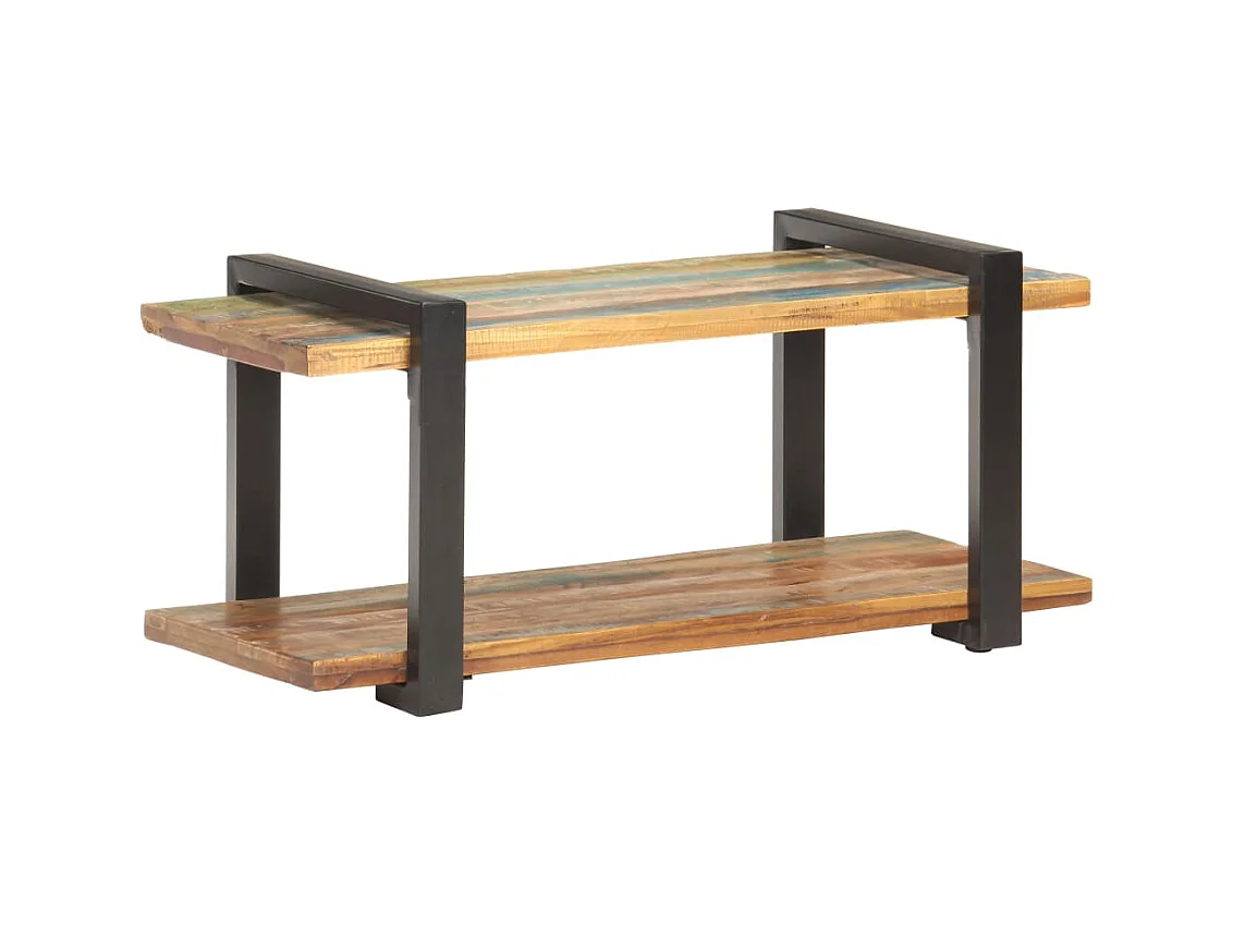 Gokce  Meuble TV 90x40x40 cm Bois de récupération massif