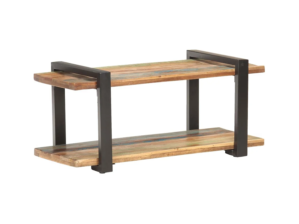 Gokce  Meuble TV 90x40x40 cm Bois de récupération massif