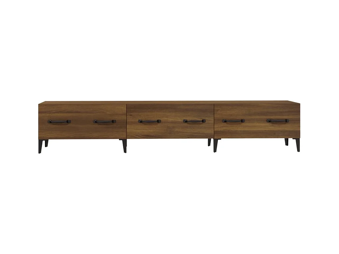 Netersel  Tv-meubel 150x34,5x30 cm bewerkt hout bruin eikenkleur