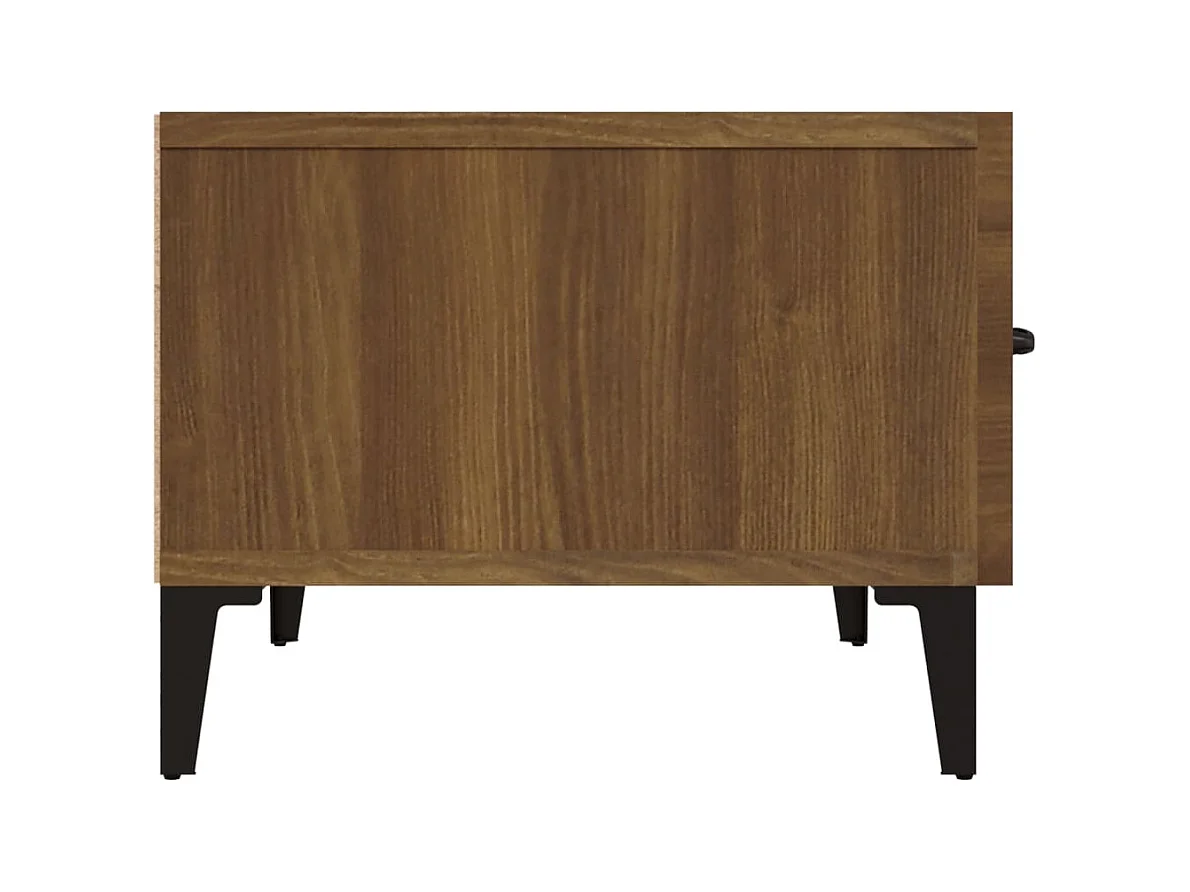 Netersel  Tv-meubel 150x34,5x30 cm bewerkt hout bruin eikenkleur