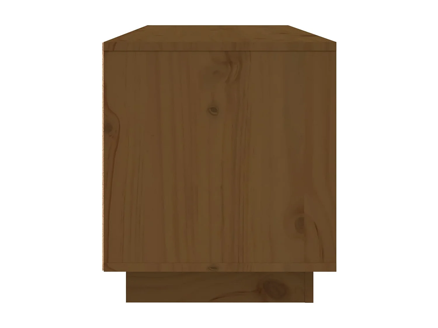 Seliron  Meuble TV Marron miel 80x35x40,5 cm Bois de pin massif