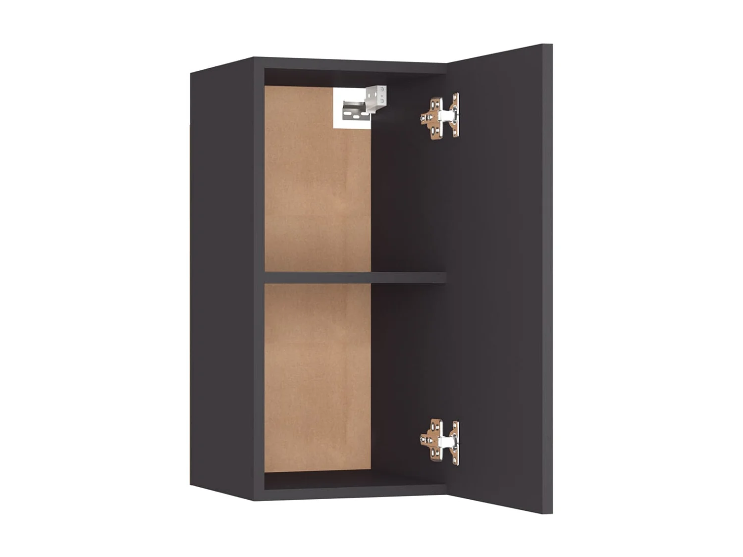 Hoeselt  Muebles para TV 2 uds madera contrachapada gris 30,5x30x60 cm