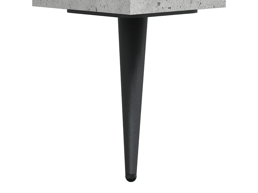 Joël  Meuble TV gris béton 150x30x44,5 cm bois d'ingénierie