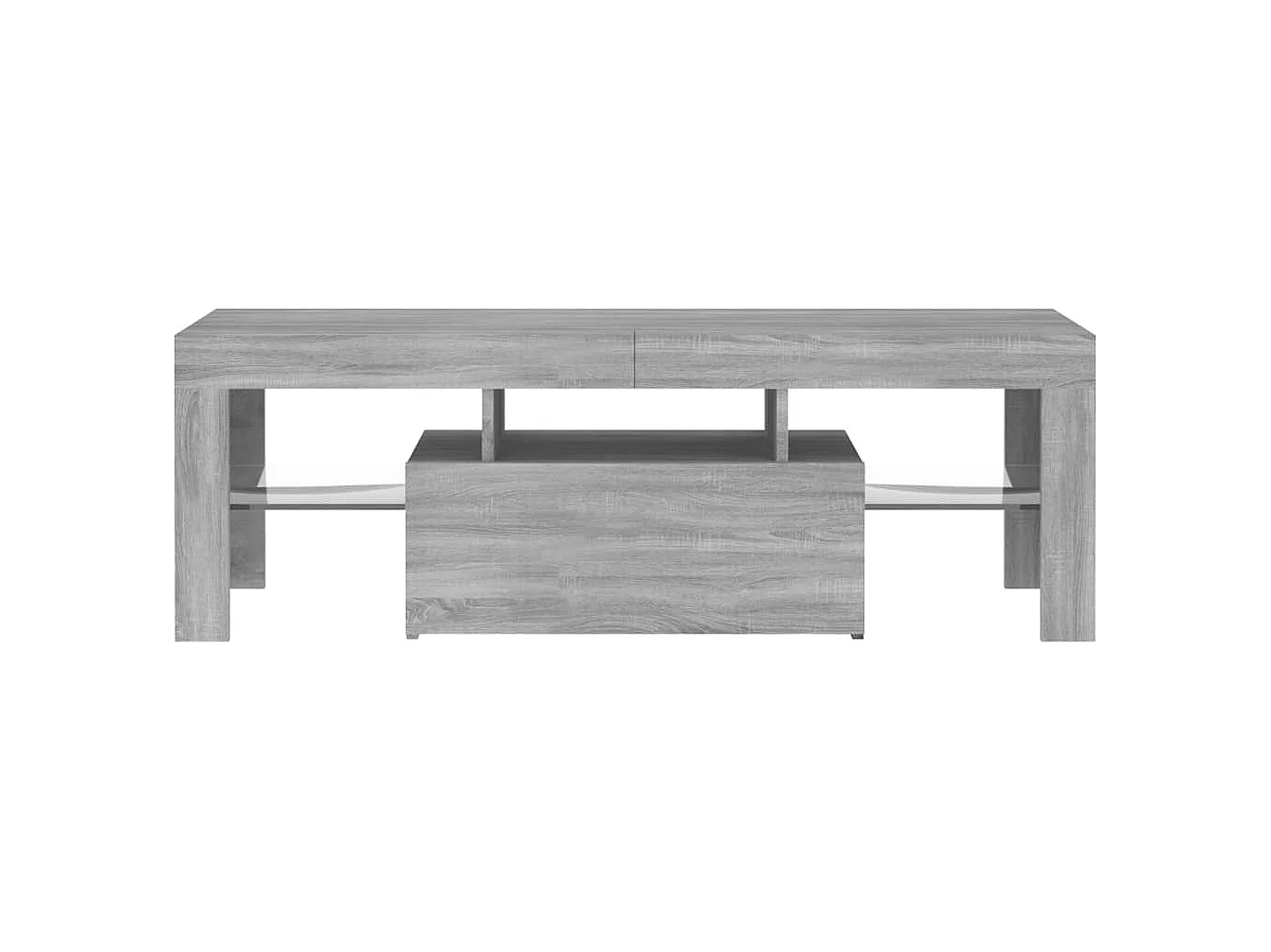 Aiden  Meuble TV avec lumières LED sonoma gris 120x35x40 cm