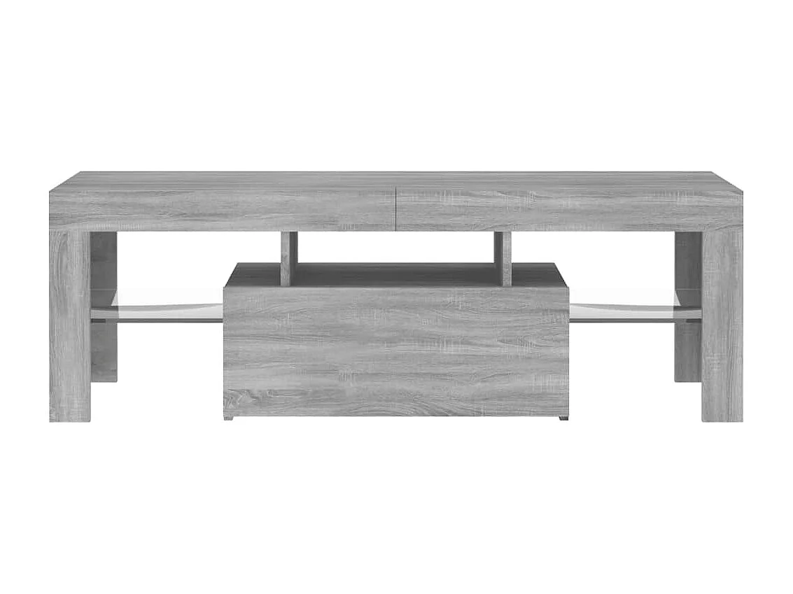 Aiden  Meuble TV avec lumières LED sonoma gris 120x35x40 cm