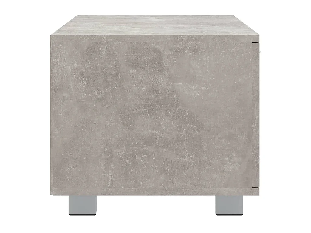 Stuarts Draft  Meuble TV Gris béton 140x40,5x35 cm Bois d'ingénierie