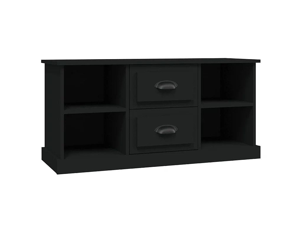 Dralinor  Mueble para TV madera contrachapada negro 99,5x35,5x48 cm