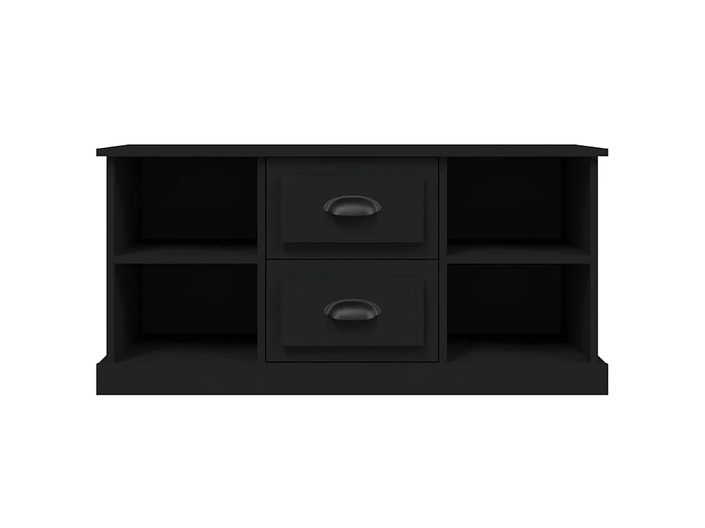 Dralinor  Mueble para TV madera contrachapada negro 99,5x35,5x48 cm