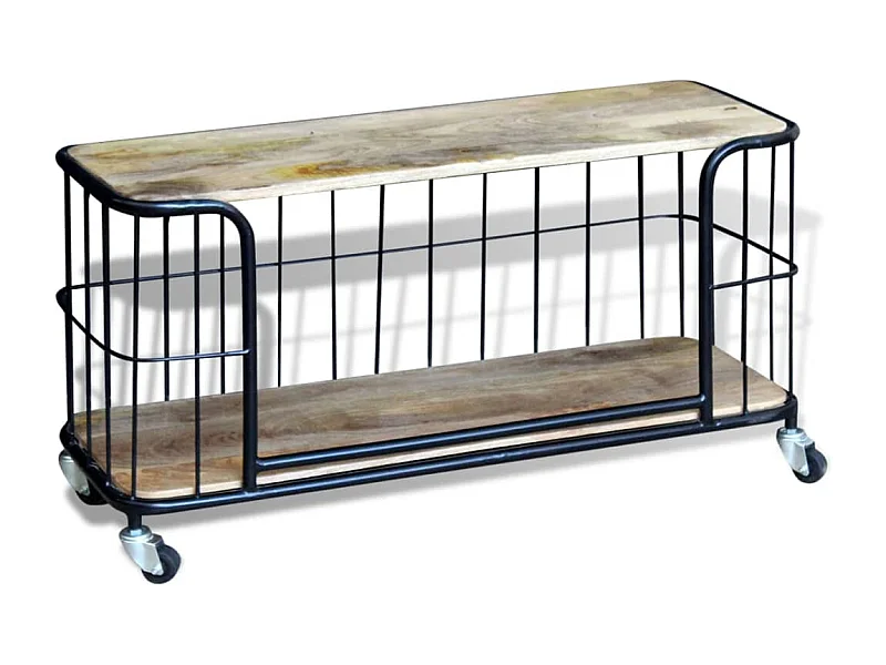 Garden Furniture -  Tv-meubel100x40x45 cm massief mangohout