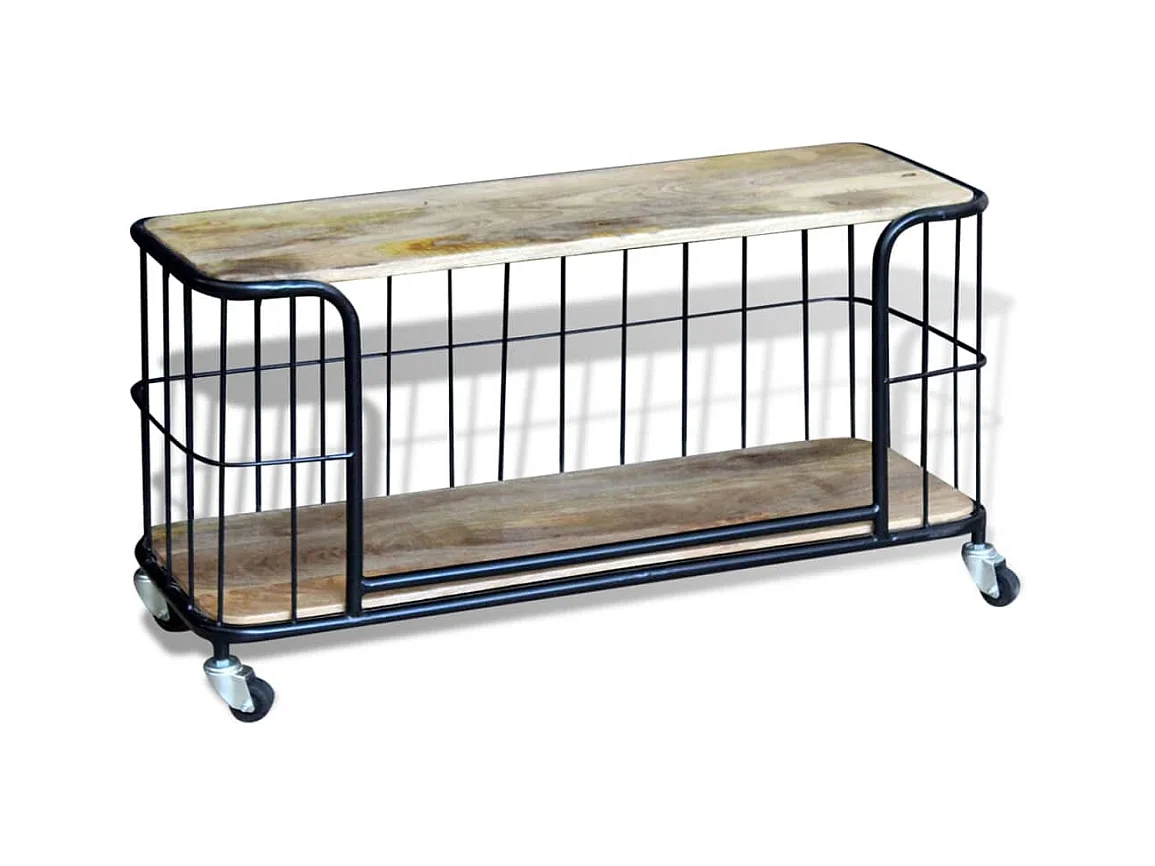 Garden Furniture -  Meuble TV 100x40x45 cm Bois de manguier massif