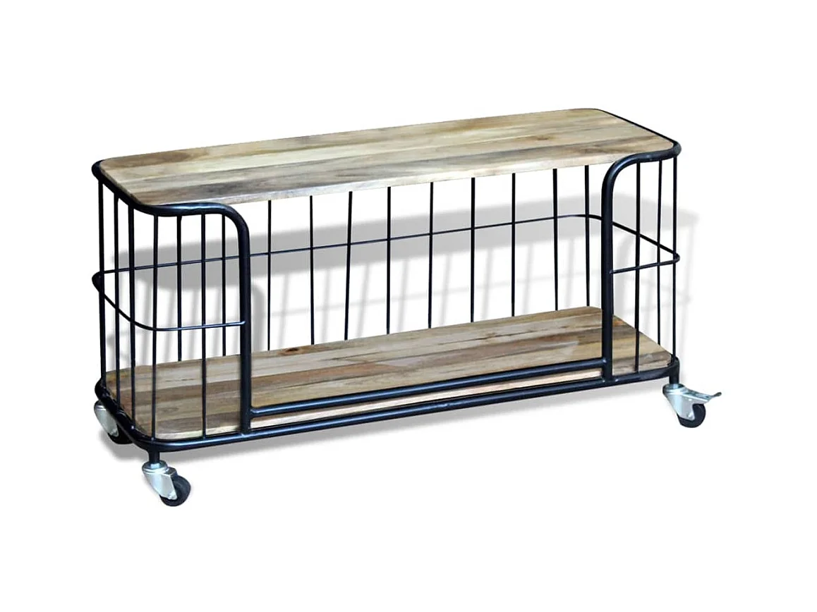 Garden Furniture -  Meuble TV 100x40x45 cm Bois de manguier massif