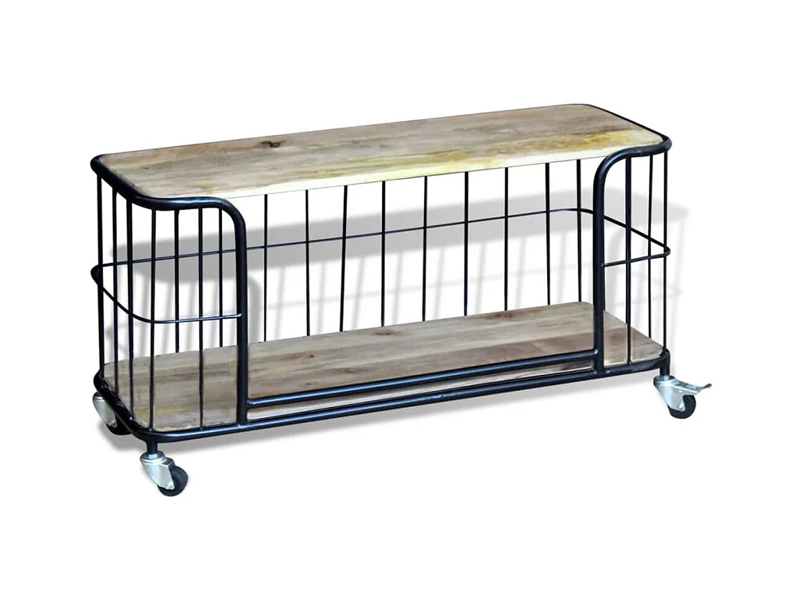 Garden Furniture -  Meuble TV 100x40x45 cm Bois de manguier massif