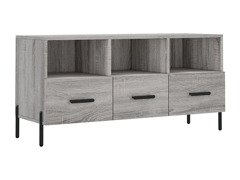 Abbeyfeale  Mueble de TV madera de ingeniería gris Sonoma 102x36x50 cm