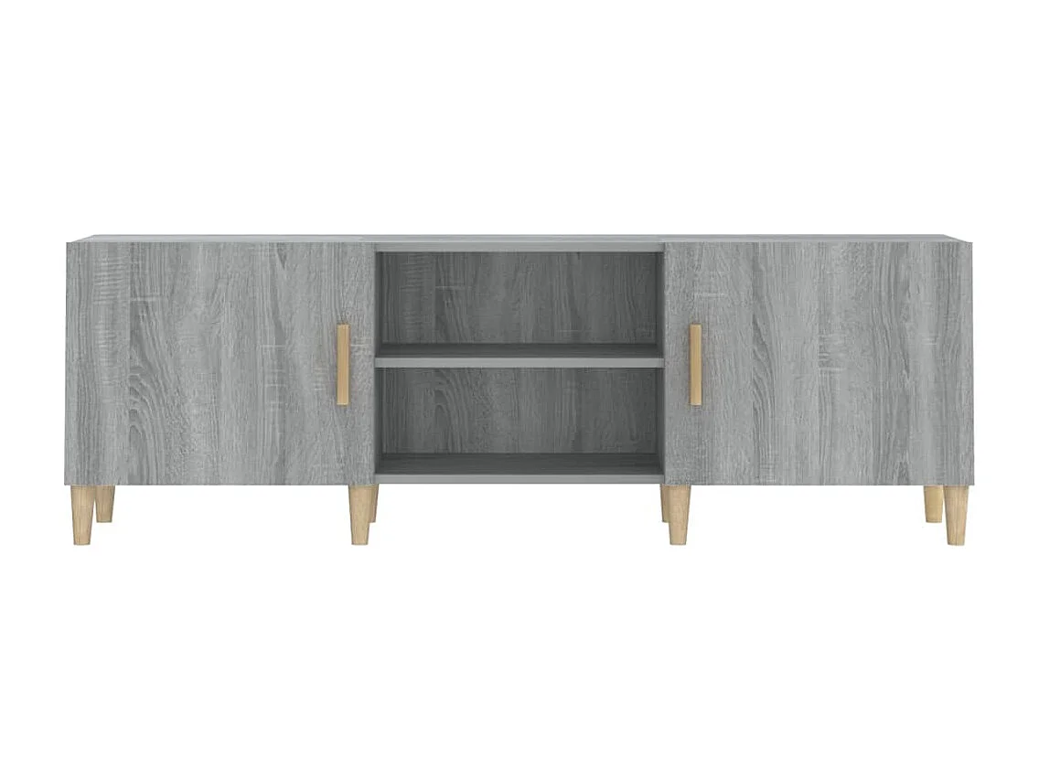 Padborg  Meuble TV Sonoma gris 150x30x50 cm Bois d'ingénierie