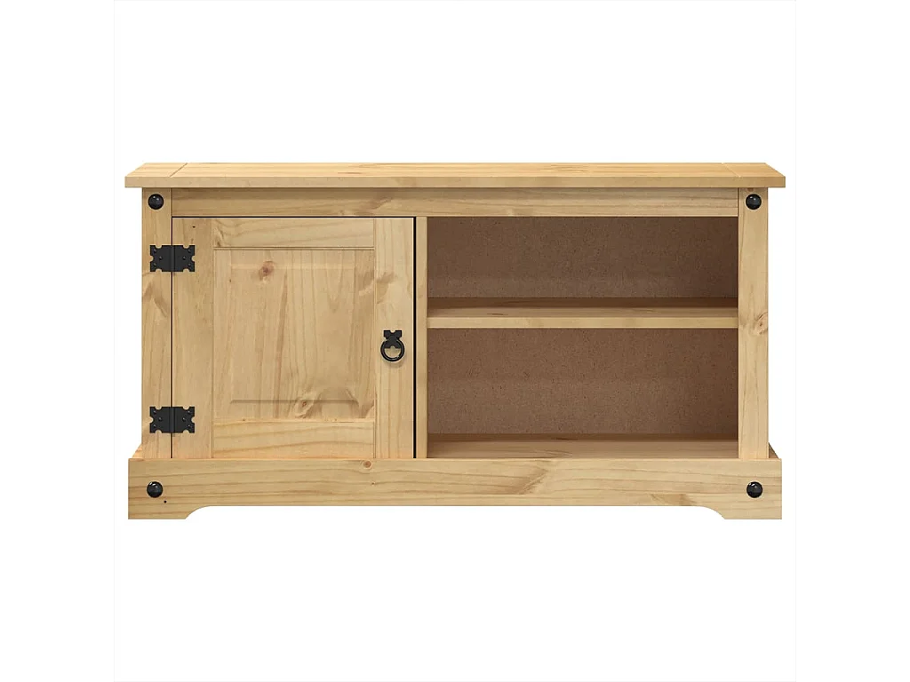 Garden Furniture -  Mueble de TV Corona madera maciza de pino 100x40x52 cm