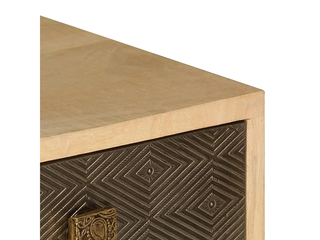 Garden Furniture -  Meuble TV 120x30x40 cm Bois massif de manguier