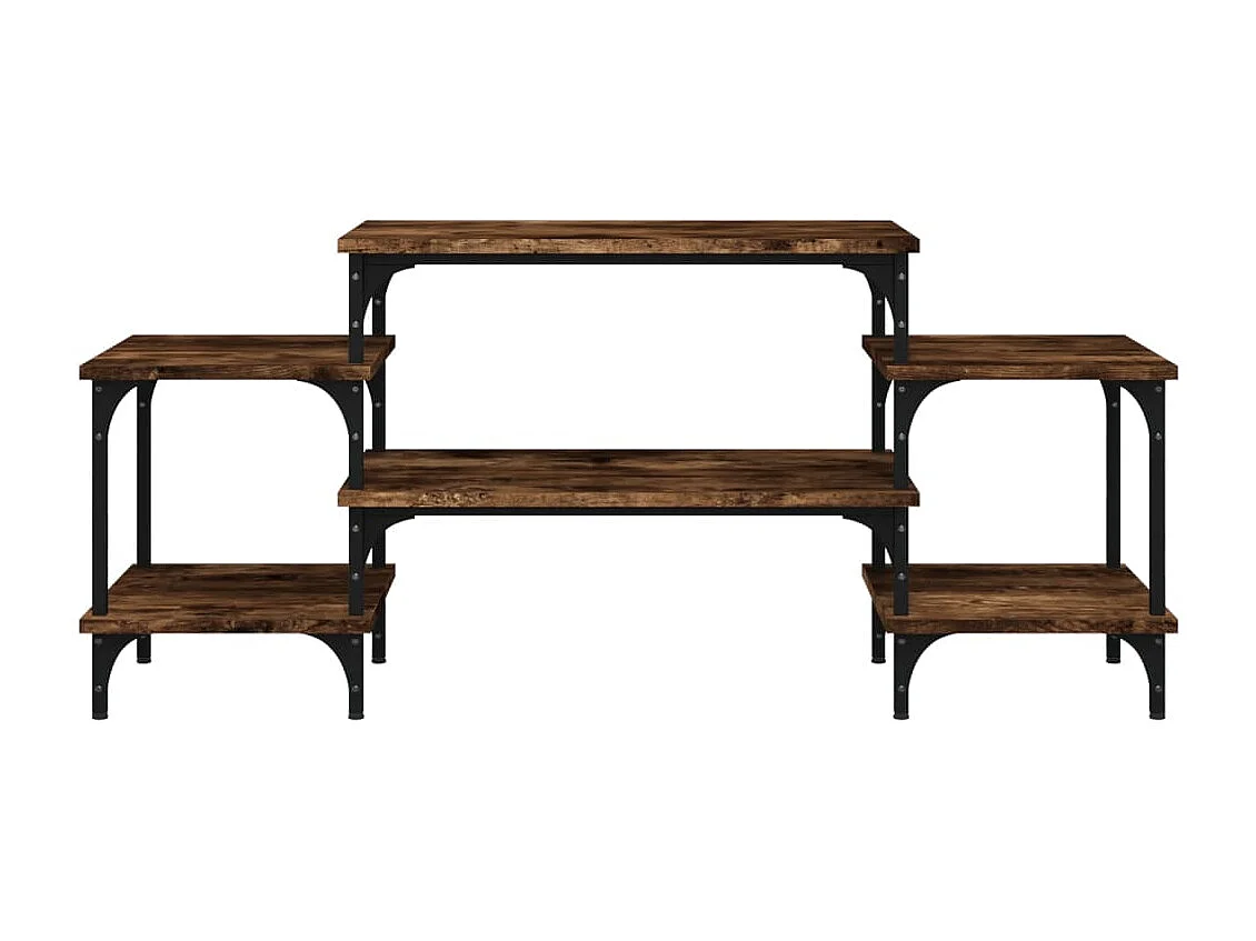 Rebecq  Meuble TV Chêne fumé 117x35x52 cm Bois d'ingénierie