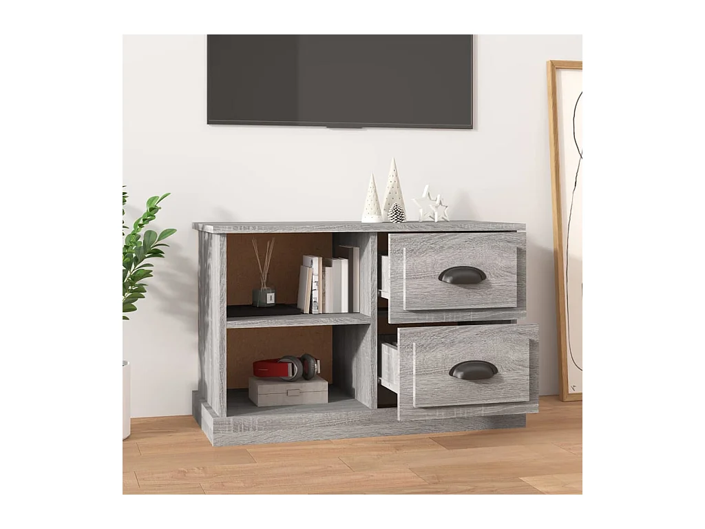 Landisville  Tv-meubel 73x35,5x47,5 cm bewerkt hout grijs sonoma eikenkleur