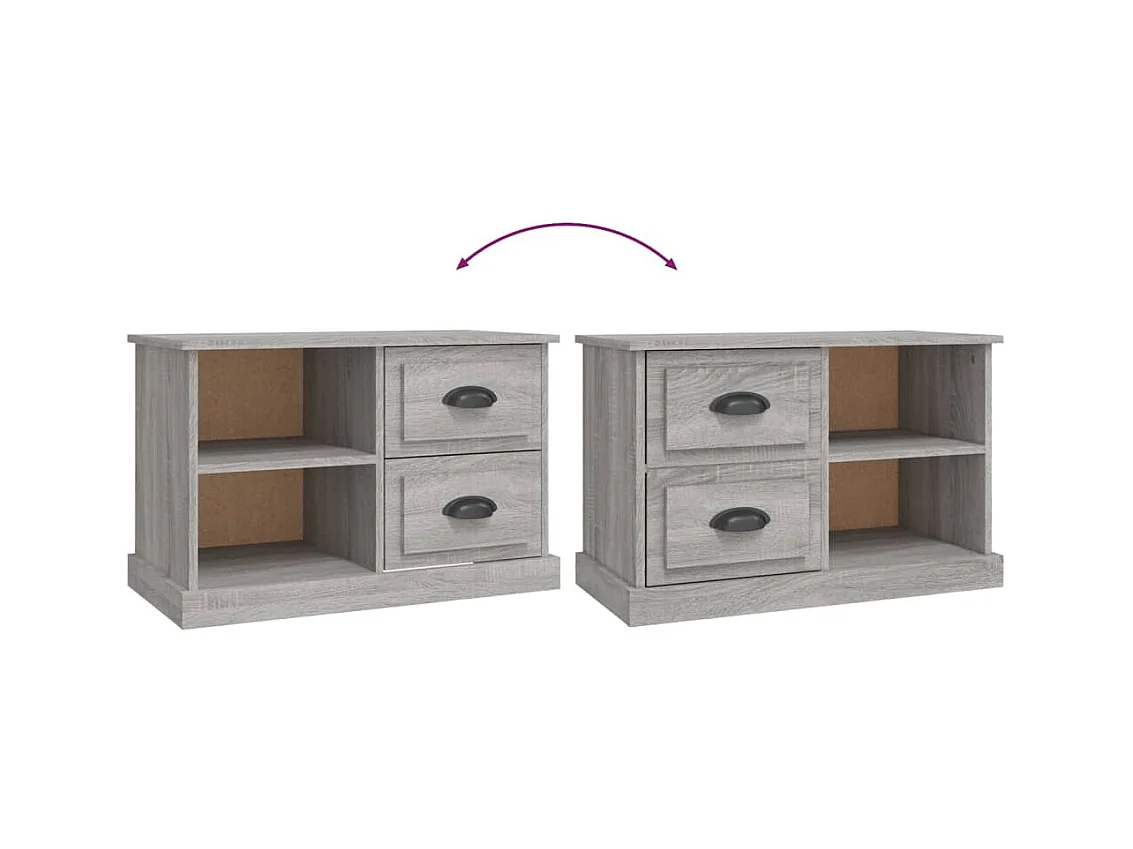 Landisville  Tv-meubel 73x35,5x47,5 cm bewerkt hout grijs sonoma eikenkleur