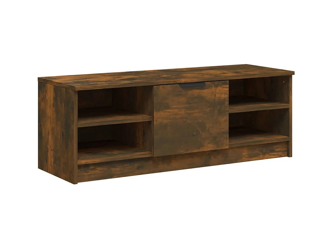 Hilrik  Meuble TV Chêne fumé 102x35,5x36,5 cm Bois d'ingénierie