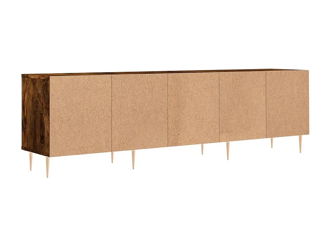 Galax  Mueble de TV madera contrachapada roble ahumado 150x30x44,5 cm