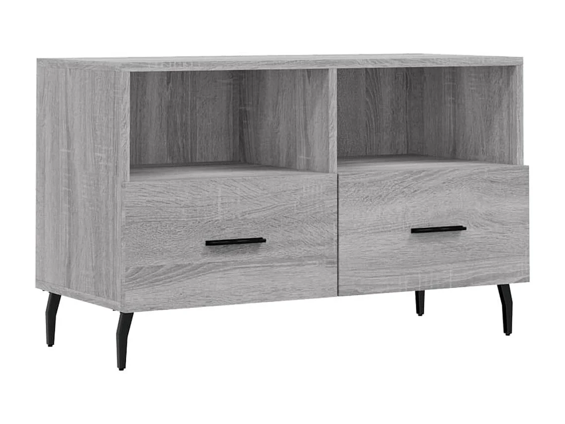 Lianna  Mueble de TV madera de ingeniería gris Sonoma 80x36x50 cm