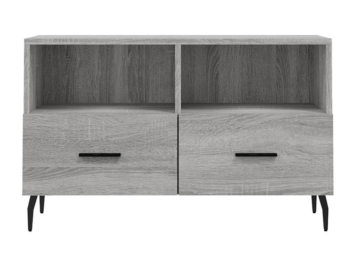 Lianna  Mueble de TV madera de ingeniería gris Sonoma 80x36x50 cm