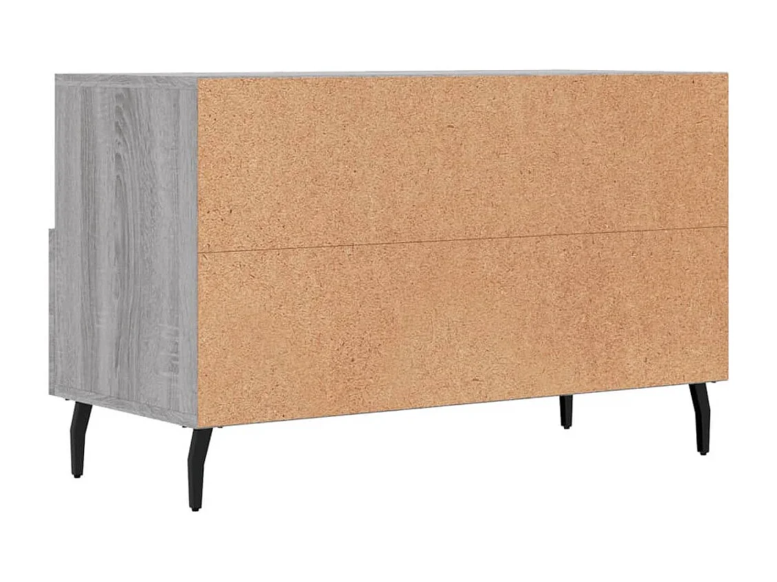 Lianna  Mueble de TV madera de ingeniería gris Sonoma 80x36x50 cm