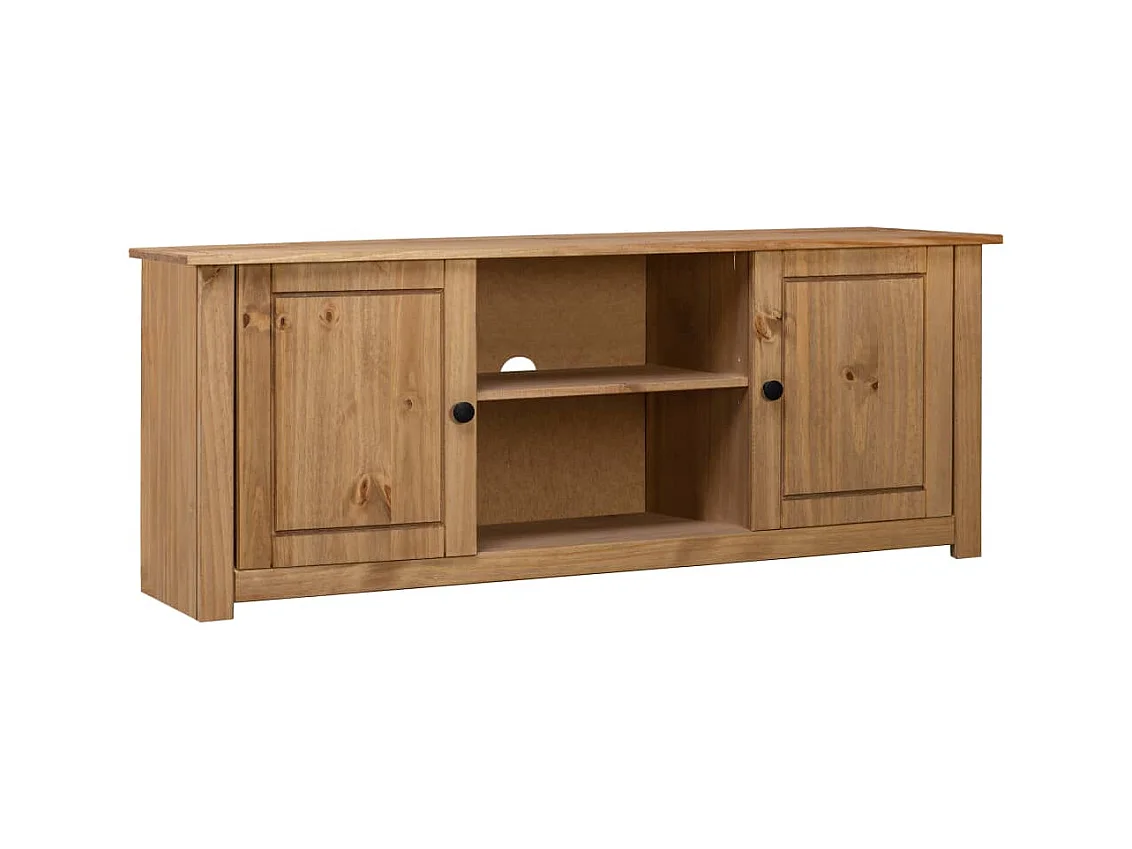 Caldir  Meuble TV 120x40x50 cm Bois de pin massif Gamme Panama