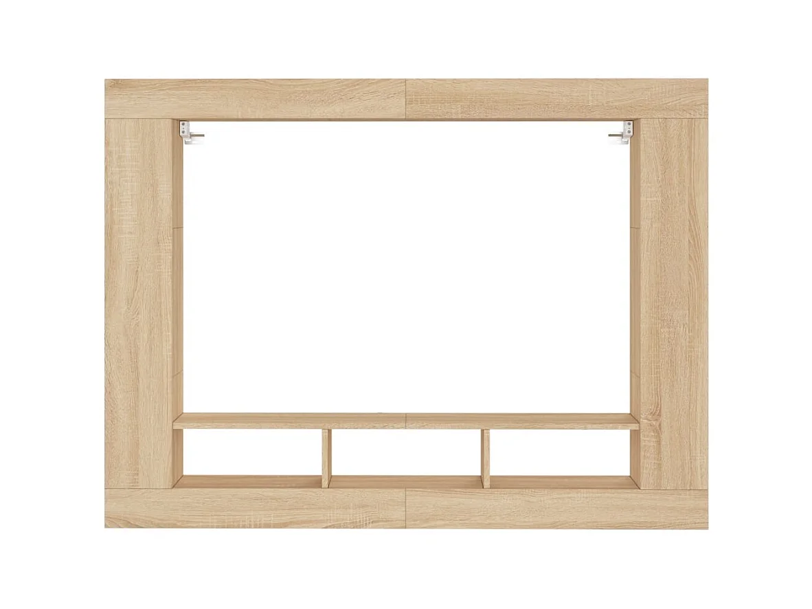 Mykdal  Meuble TV chêne sonoma 152x22x113 cm bois d'ingénierie