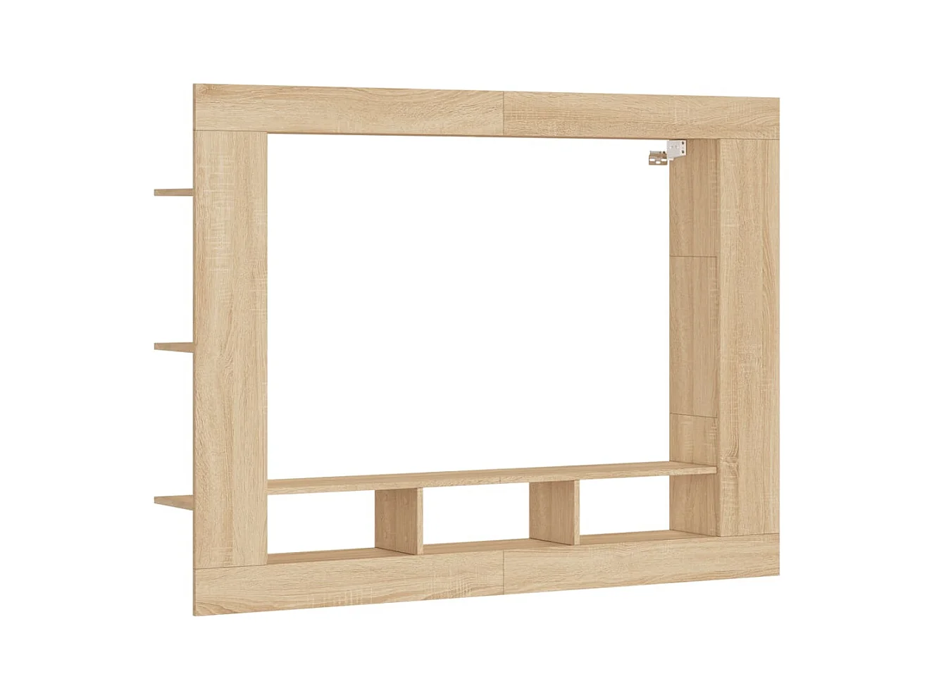 Mykdal  Tv-meubel 152x22x113 cm bewerkt hout sonoma eikenkleurig
