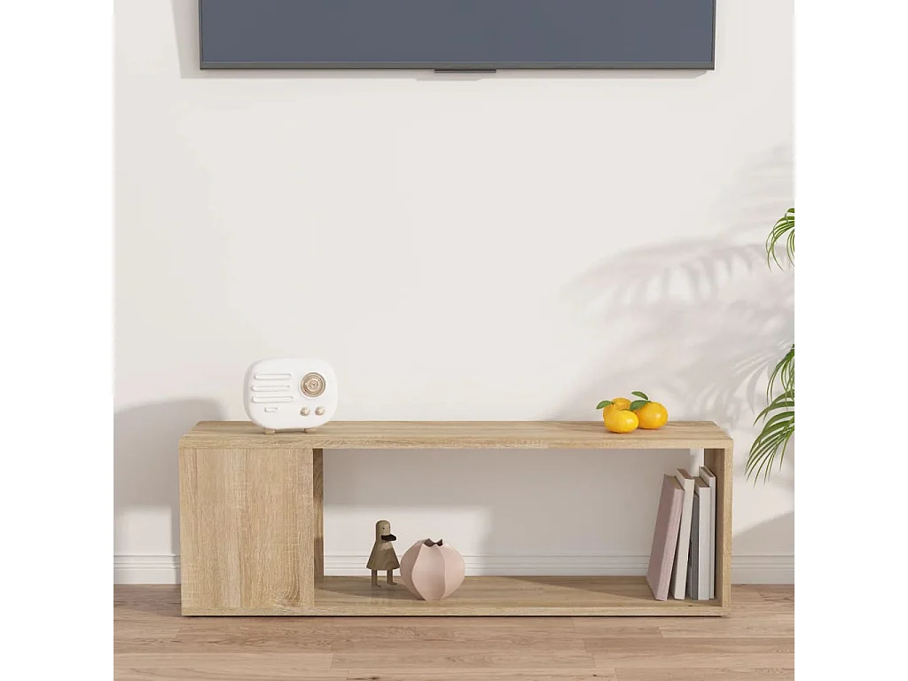 Norman  Meuble TV Chêne sonoma 100x24x32 cm Bois d'ingénierie