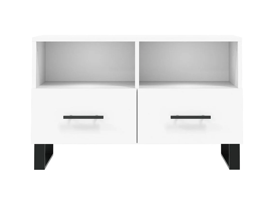 Sigil  Tv-meubel 80x36x50 cm bewerkt hout wit