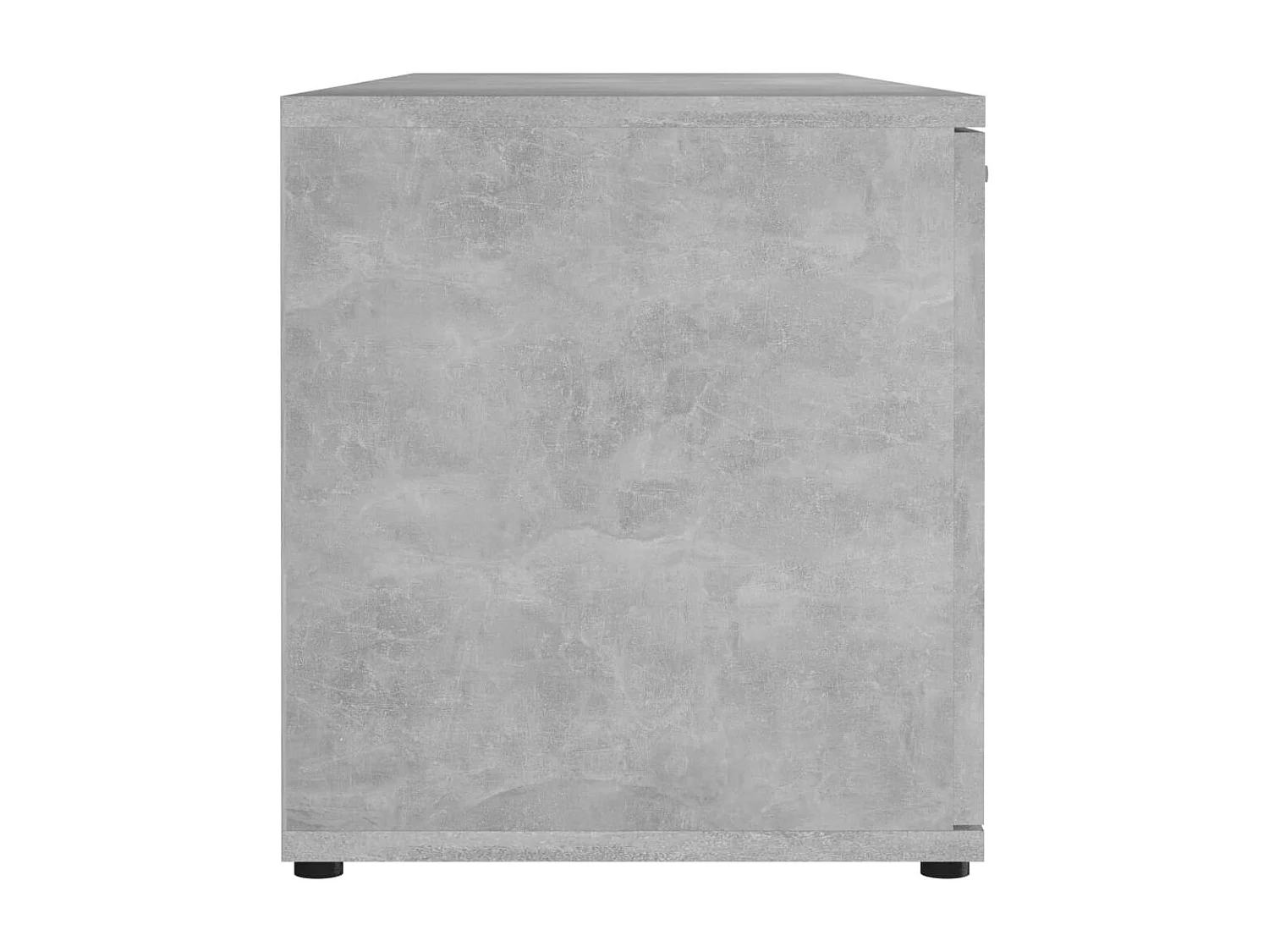 Teodoro Giuseppe  Meuble TV Gris béton 120x34x37 cm Bois d’ingénierie