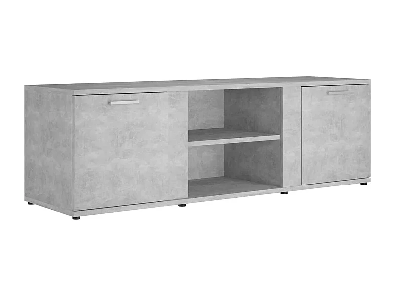 Teodoro Giuseppe  Mueble de TV madera contrachapada gris hormigón 120x34x37 cm