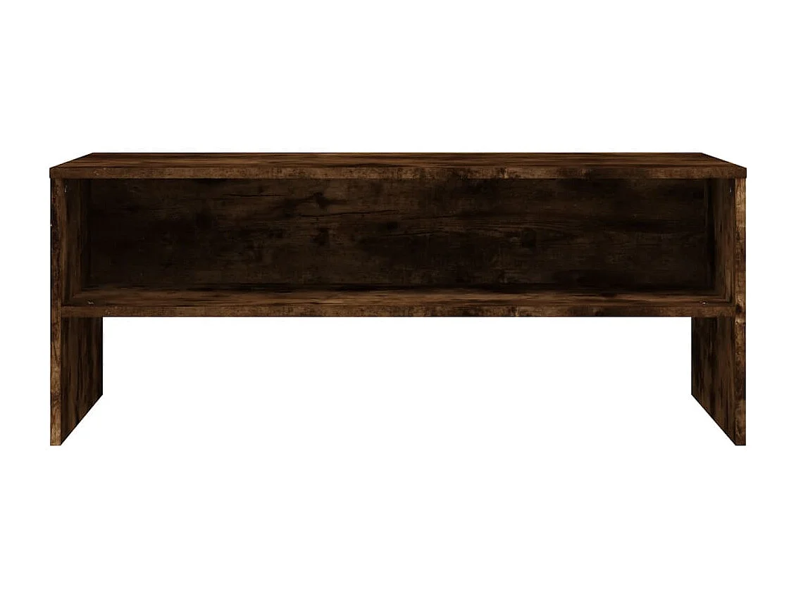 Zerina  Tv-meubel 100x40x40 cm bewerkt hout gerookt eikenkleurig