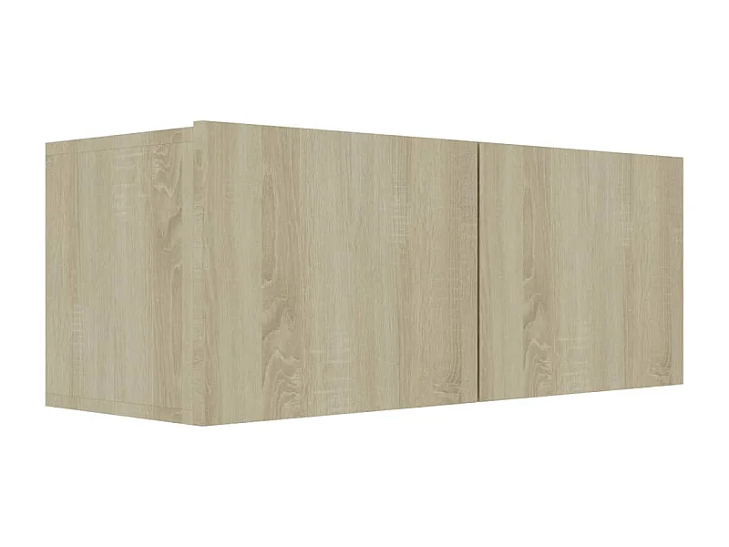 Mitchel  Meuble TV Chêne sonoma 80x30x30 cm Bois d’ingénierie