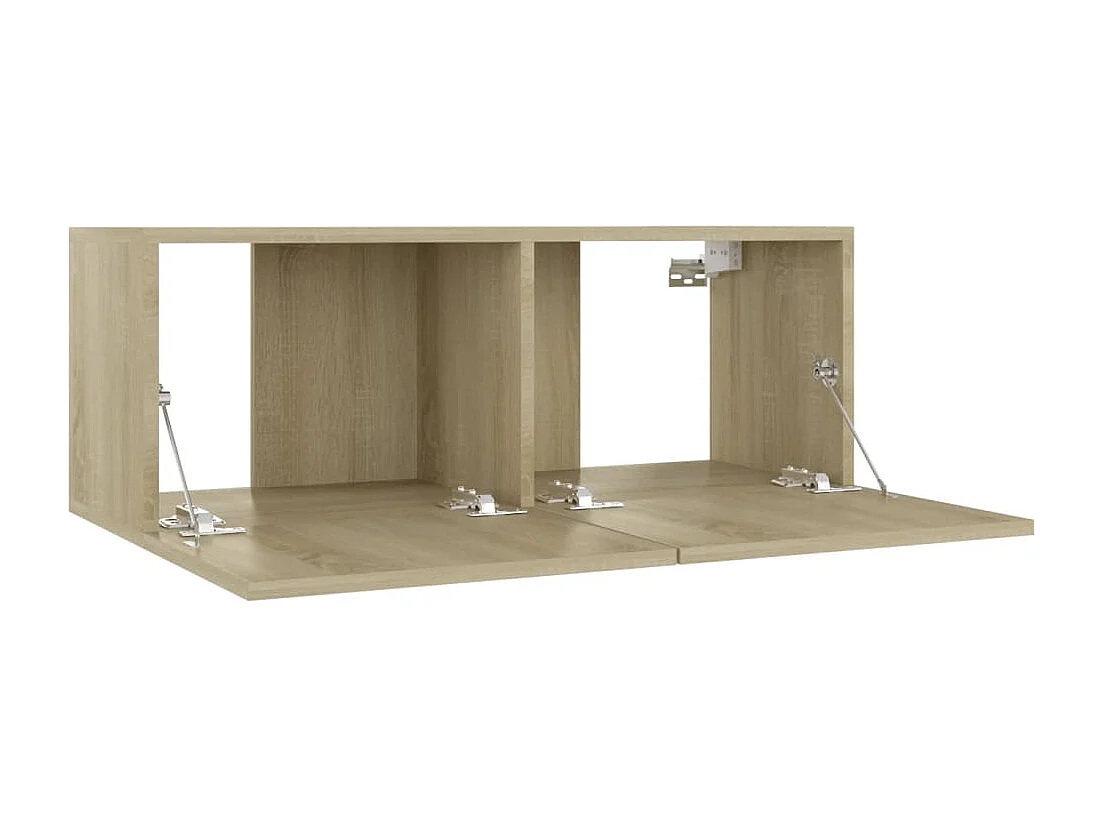 Mitchel  Meuble TV Chêne sonoma 80x30x30 cm Bois d’ingénierie