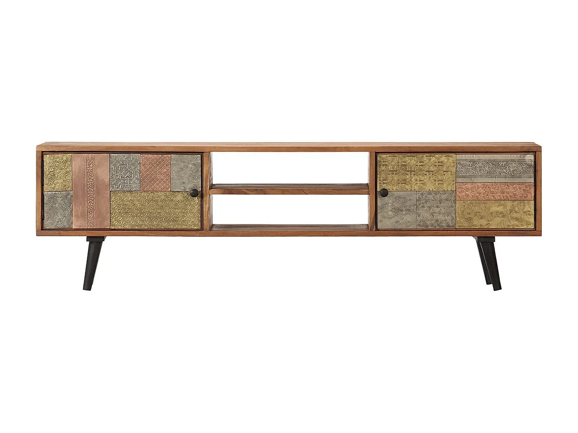 Jean-Claude-Bernard  Tv-meubel 140x30x40 cm massief acaciahout