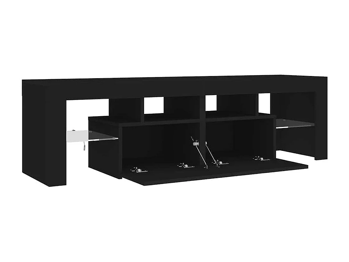 Hayo  Tv-meubel met LED-verlichting 140x36,5x40 cm zwart