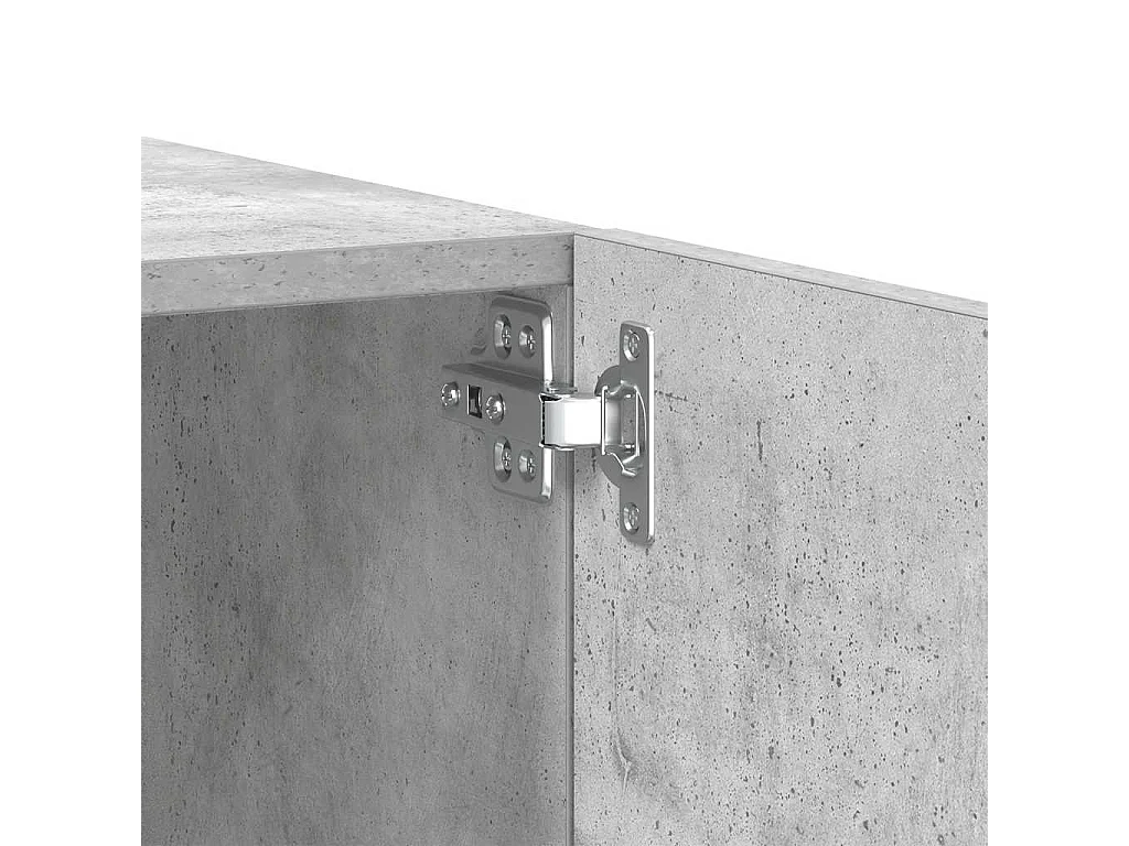 Westwego  Mueble para TV contrachapada gris hormigón 100x35x40 cm