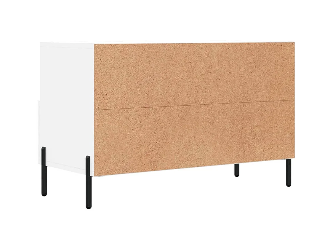 Erasmo  Tv-meubel 80x36x50 cm bewerkt hout wit