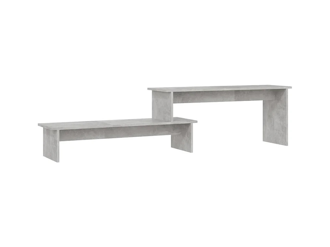Gritnir  Meuble TV Gris béton 180x30x43 cm Bois d'ingénierie