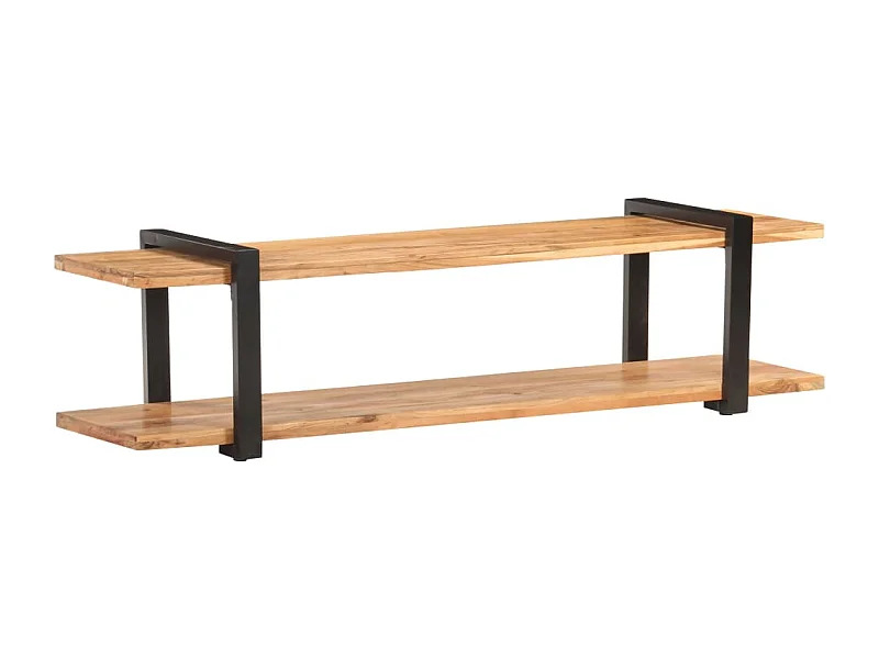 Gokce  Meuble TV 160x40x40 cm Bois d'acacia massif