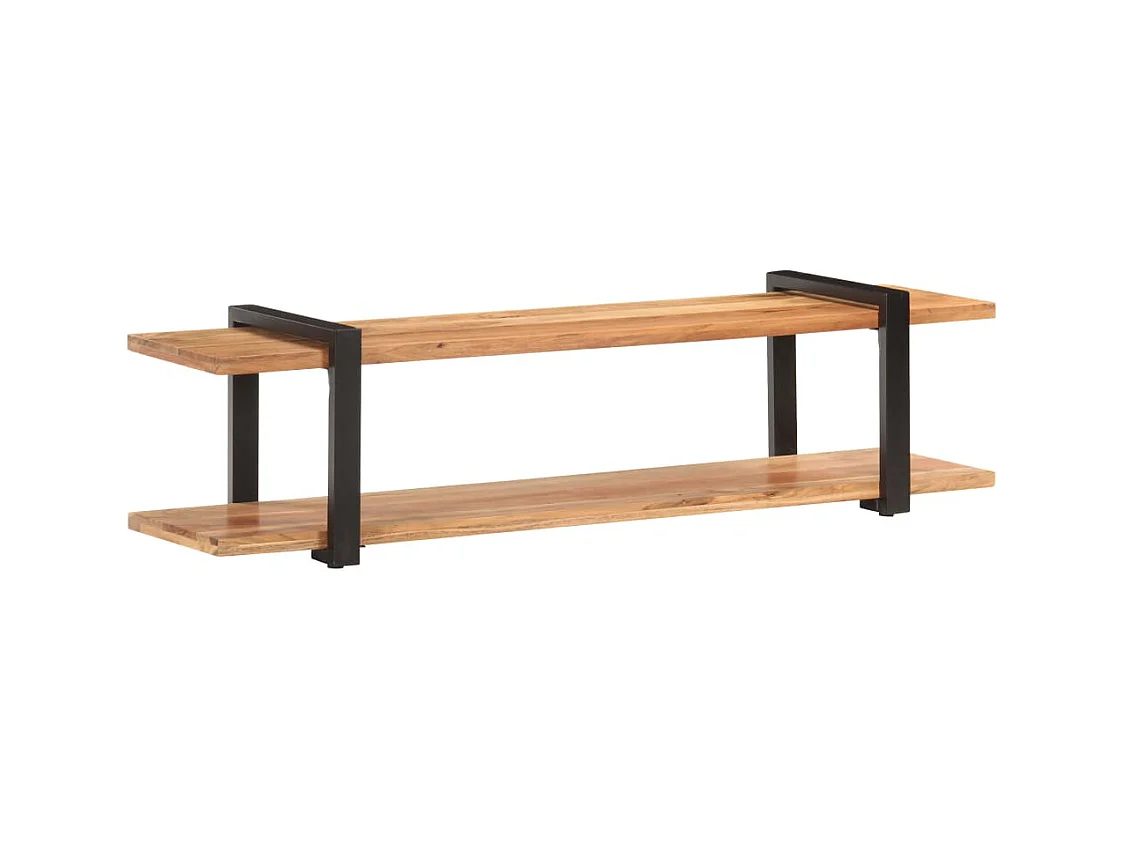 Gokce  Meuble TV 160x40x40 cm Bois d'acacia massif