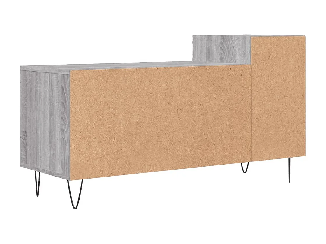 Erinor  Mueble de TV madera contrachapada gris Sonoma 100x35x55 cm
